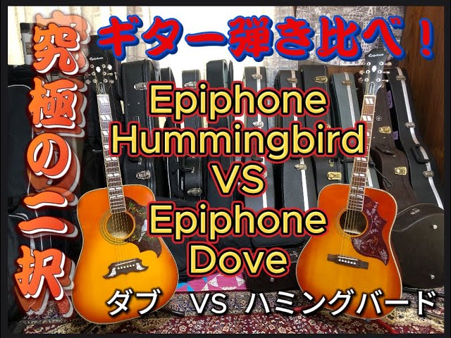 ギター弾き比べ！エピフォン、ハミングバード(Epiphone Hummingbird