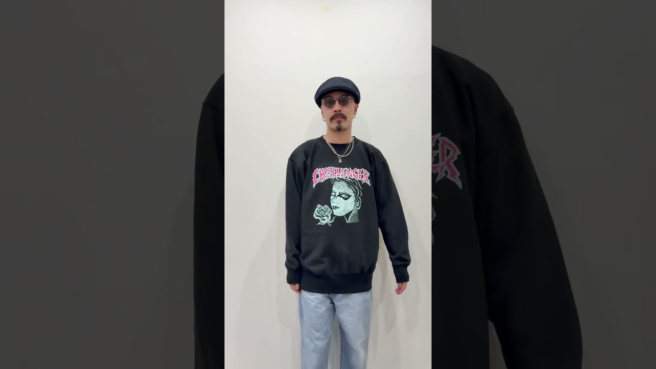 М CHALLENGER PUNK GIRL C/N SWEAT 2025.5.2】CHALLENGER / PUNK GIRL