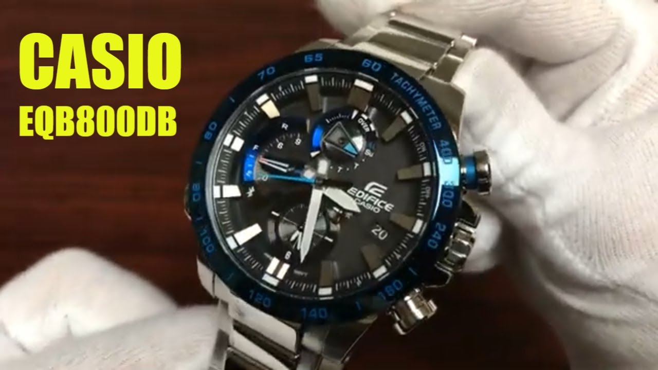 Unboxing Casio Edifice EQB-800DB Bluetooth Steel Watch EQB800DB-1A