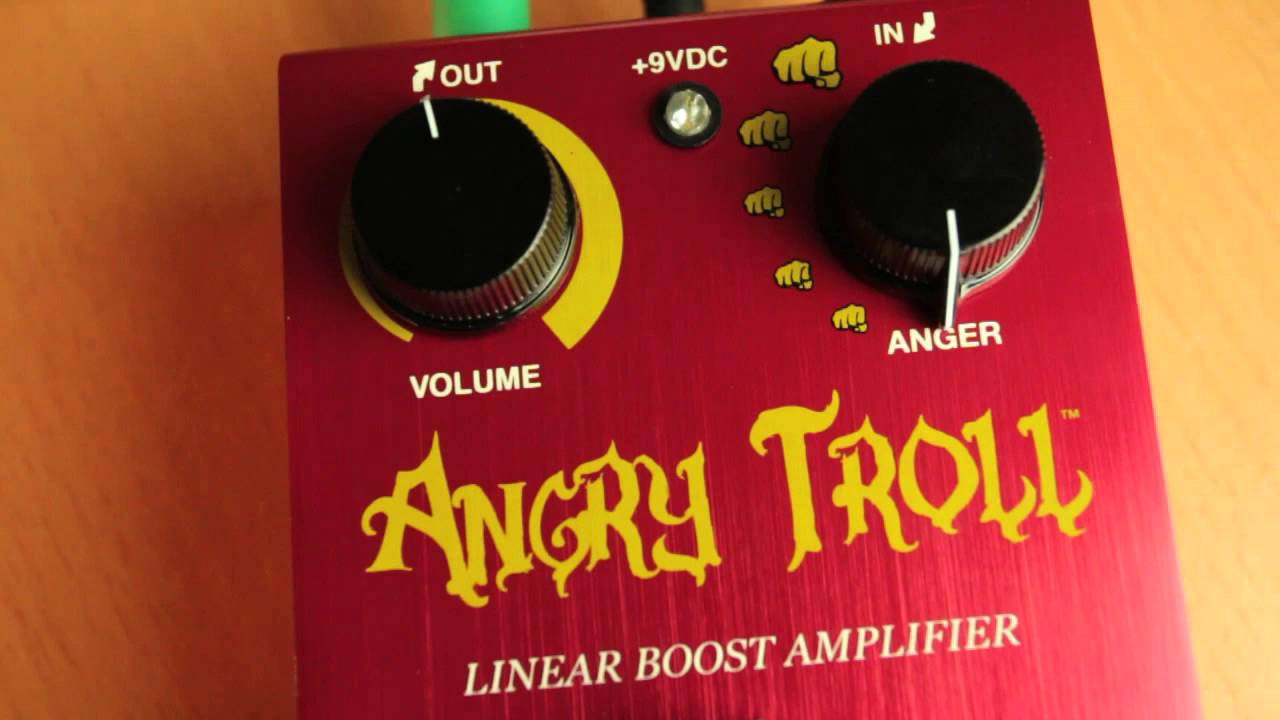 A Strings - Way Huge Angry Troll Booster Pedal Demo + Review - YouTube