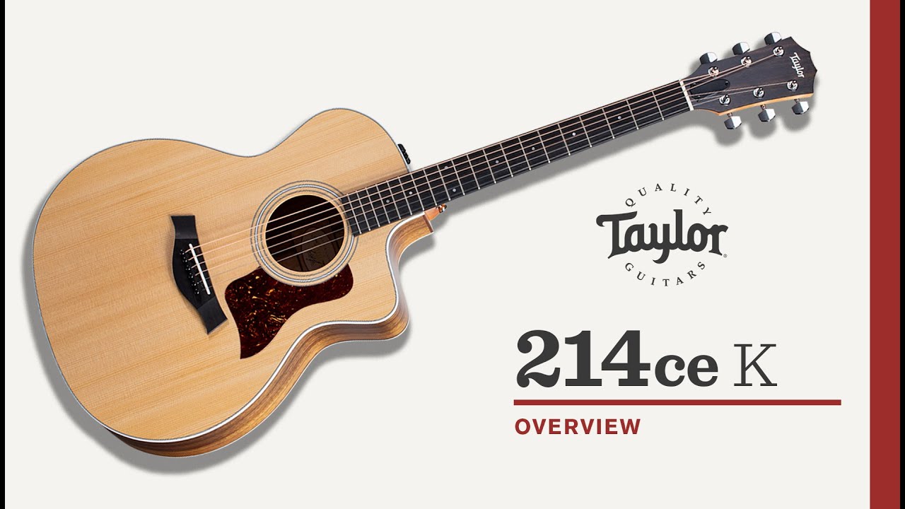 Taylor 214ce-K Layered Koa Acoustic-Electric Guitar