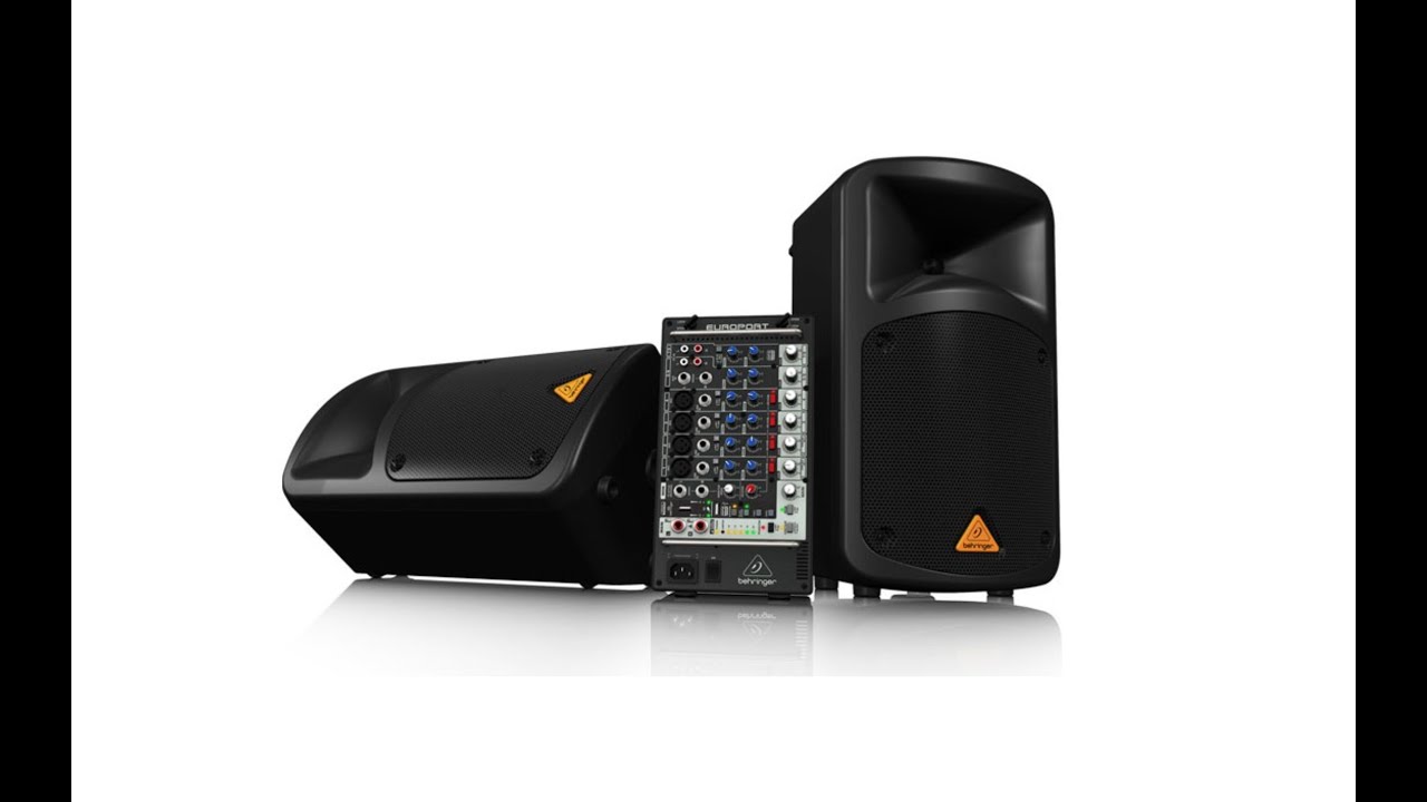 Behringer EUROPORT EPS500MP3 500W 8-Channel Portable PA System