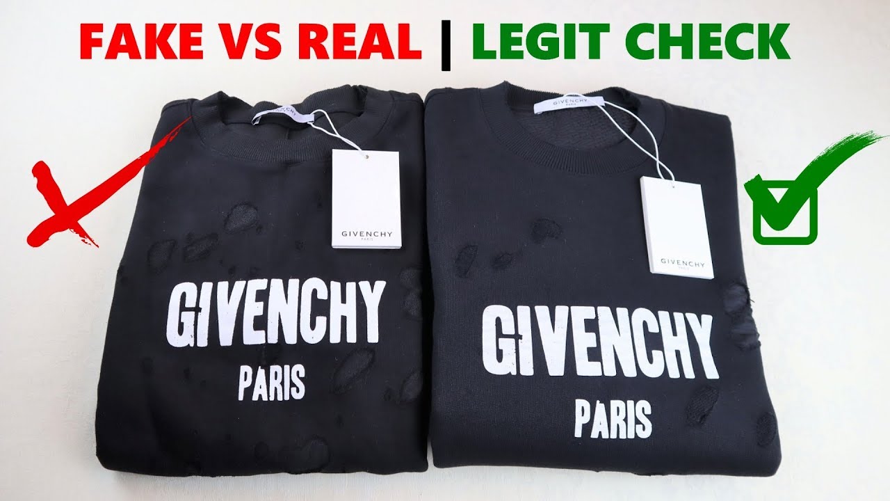 Real vs Fake Givenchy Sweatshirt Legit Check - YouTube