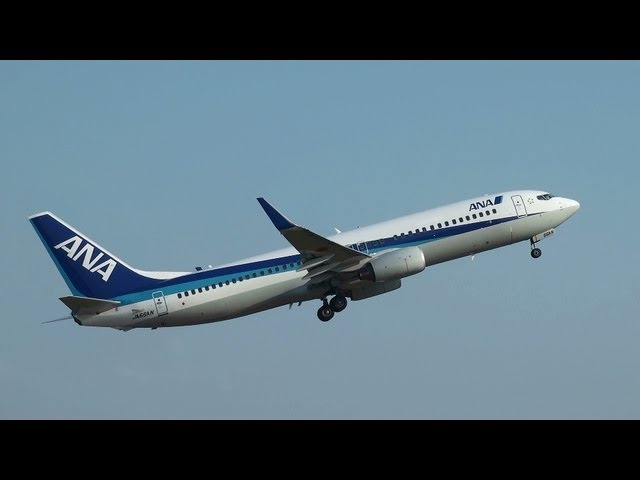 B737NG] ANA Boeing 737-800 JA66AN TAKE-OFF NOTO Airport,JAPAN 能登