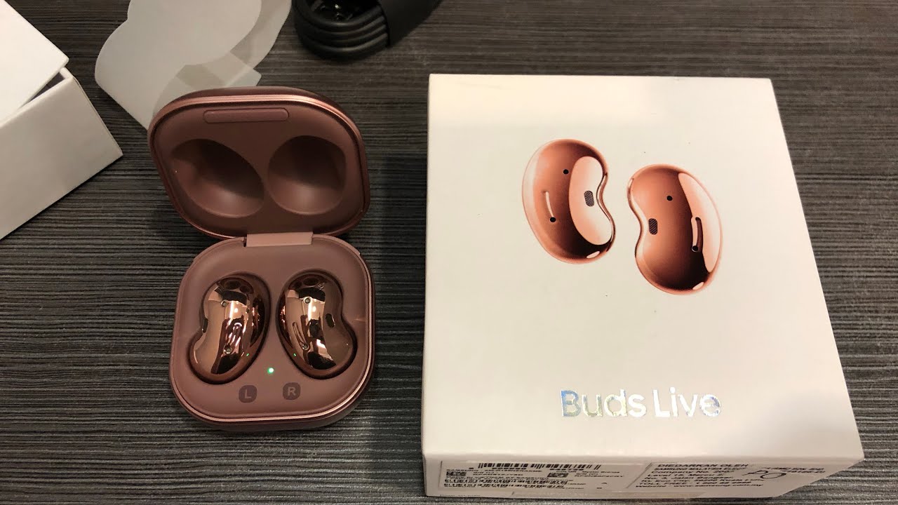 Samsung Galaxy Buds Live Unboxing (Mystic Bronze) - YouTube