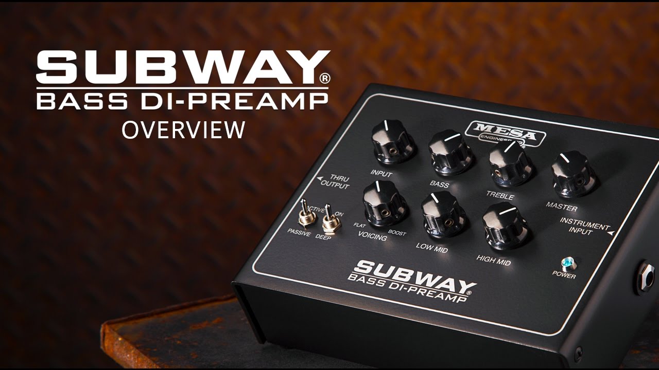 MESA/Boogie Subway Bass DI Preamp Pedal Feature Overview - YouTube