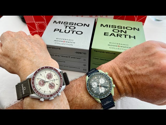 2023 Omega - Swatch MoonSwatch Pluto & Earth in 4K - YouTube