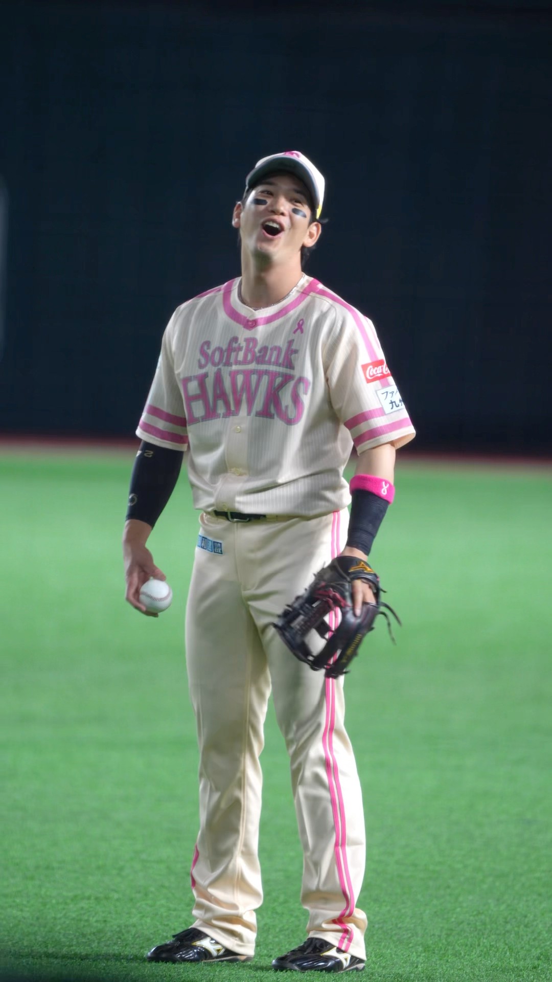 ソフトバンクホークス 今宮健太 タカガール ピンクフル ユニフォーム L