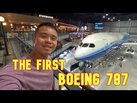 INSIDE the 787 PROTOTYPE in Japan! Full Tour, Cockpit & Flight Sim