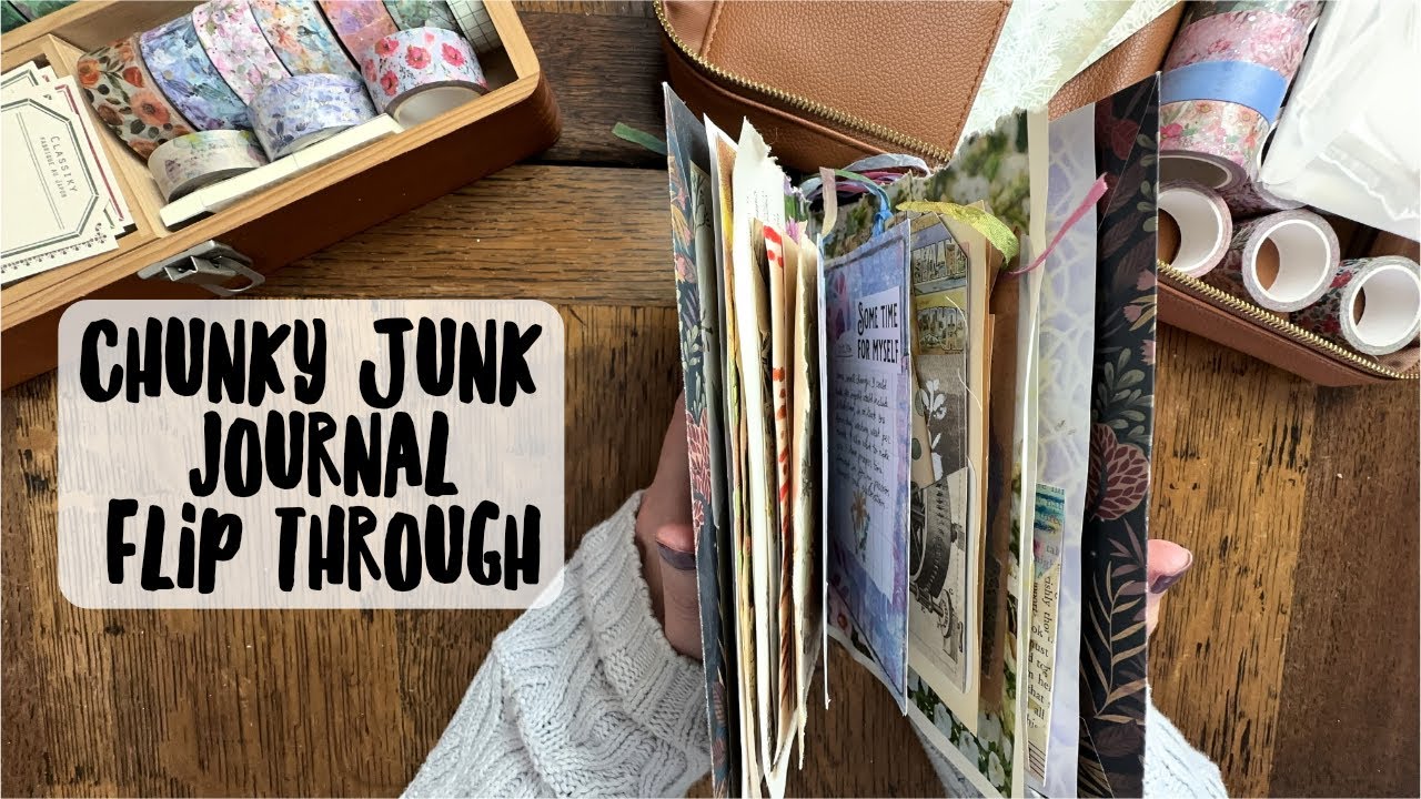 Chunky Junk Journal Flip Through - YouTube