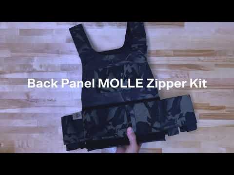 Ferro Concepts - Back Panel MOLLE Zipper Kit - Install Video - YouTube