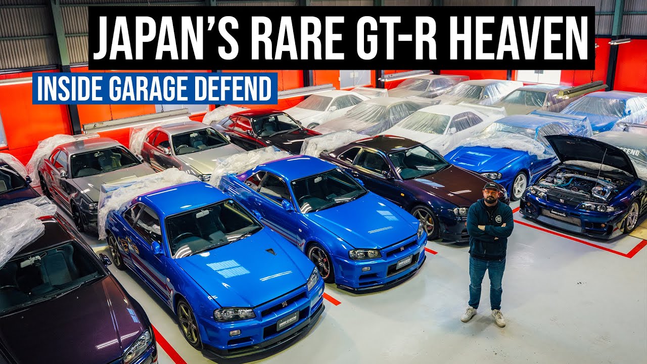 Japan's Legendary GT-R Shop and Collection - Garage Defend - YouTube