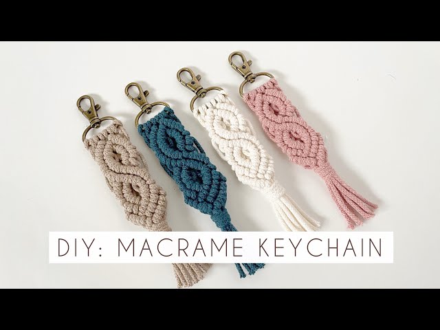 DIY: MACRAME KEYCHAIN TUTORIAL | INTERMEDIATE MACRAME | HOW TO