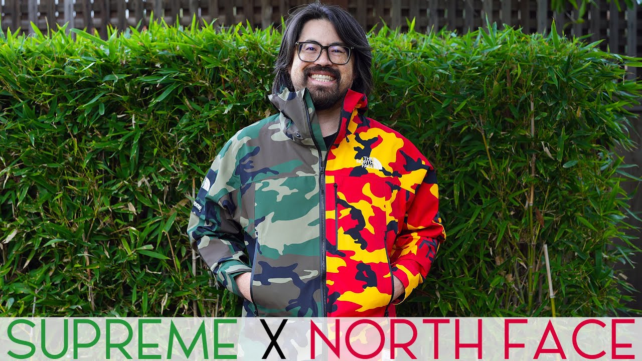 Supreme x North Face SPLIT Taped Seam Shell Jacket! Bape Knockoff