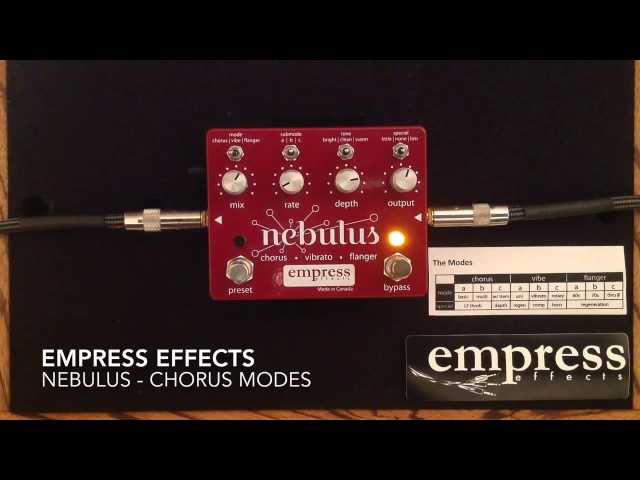 Nebulus Chorus Vibrato Flanger - Empress Effects - YouTube