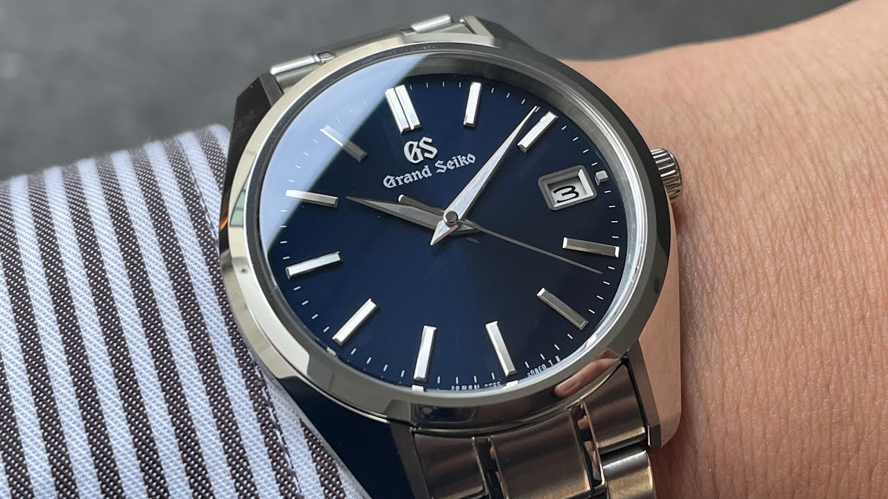 グランドセイコー SBGP005 【青文字盤 クオーツ式腕時計】 - YouTube
