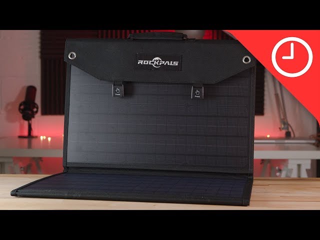 Rockpals 100W Foldable Solar Panel Review - YouTube