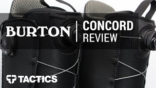 Burton Concord Boa 2018 Snowboard Boot Review - Tactics - YouTube