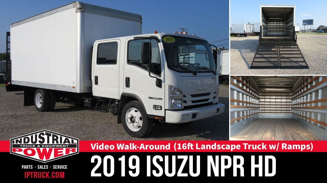 Isuzu landscape Truck | 16ft Closed-Body Box Truck w/ Split Dove