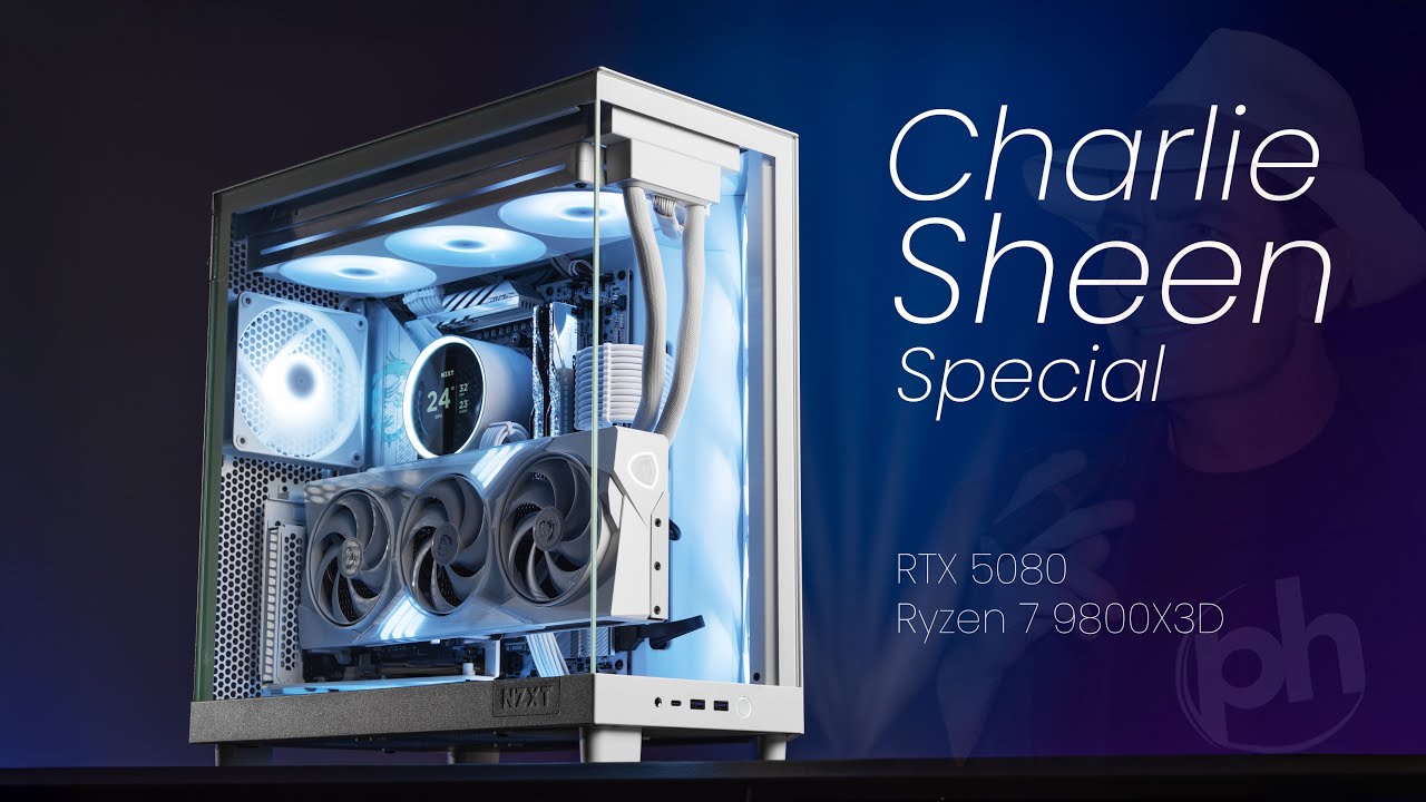 RTX 5080 + Ryzen 7 9800X3D White PC build - YouTube
