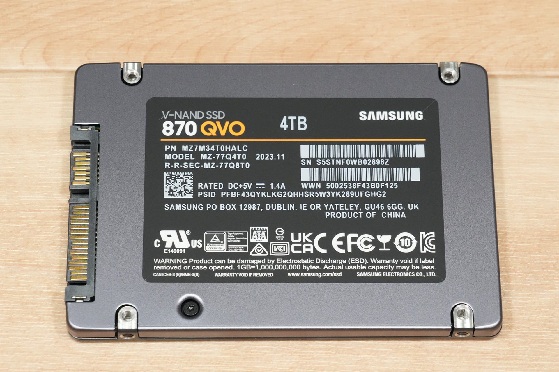 Samsung 870 QVO 4TB SSD MZ-77Q4T0B/ECを買いました | エボログ