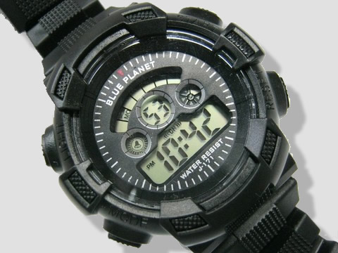 BLUEPLANET WATER RESIST J-171 ダイソー税別300円腕時計の説明書