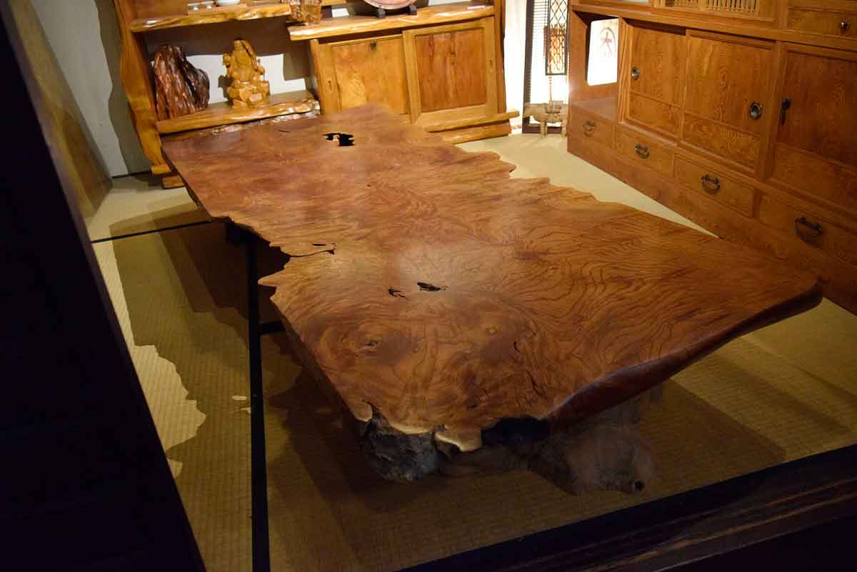 欅材玉杢一枚板テーブル天板 | 大川人気のおすすめ家具屋