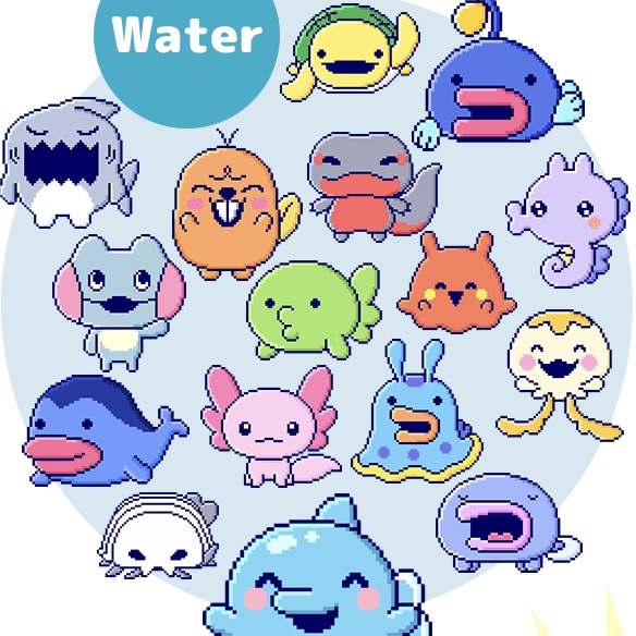 たまごっちパラダイス】みず属性育成方法一覧【育て方攻略】 | 魔法