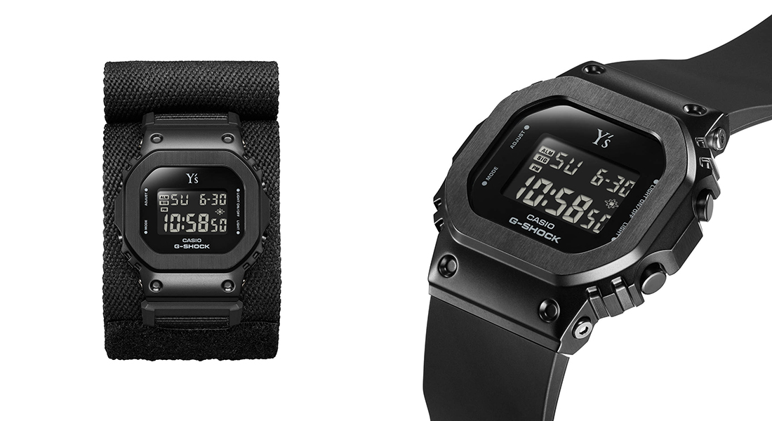 Y's と CASIO が初コラボレーション – 漆黒の世界観を表現した G-SHOCK