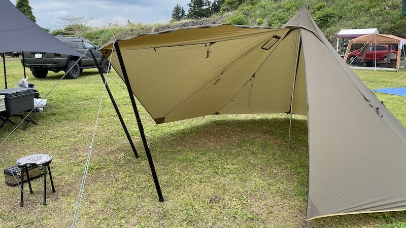 UnaFreelyの激安ワンポールテントをレビュー！シルナイロンは本当か!?