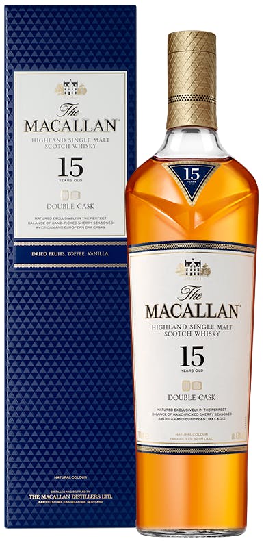 Macallan Double Cask Single Malt Scotch Whisky 15 year old 750ml