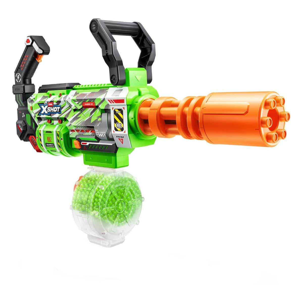 Zuru XShot Hyper Gel Glow Motorized Gatling Blaster Toy (10000