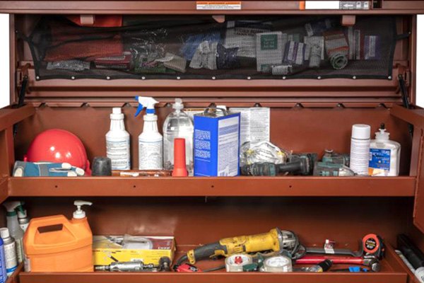 Jobox® 2-682990-01 - Crescent™ Site-Vault™ Brown Steel Piano Box