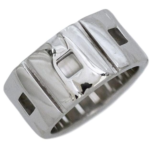 グッチ スクエア リング ec-23834 シルバー 指輪 JP17号 Ag 925 S