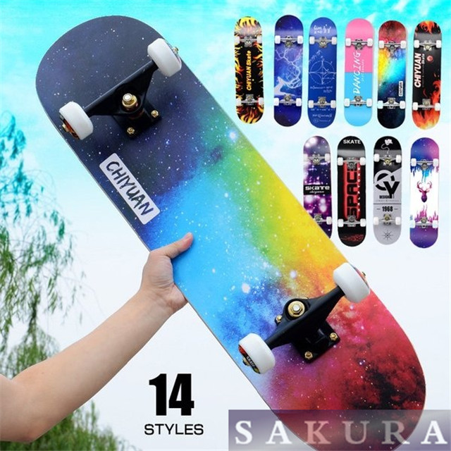 ☆プロテクター付き☆スケートボード 親子兼用 子供用 コンプリート