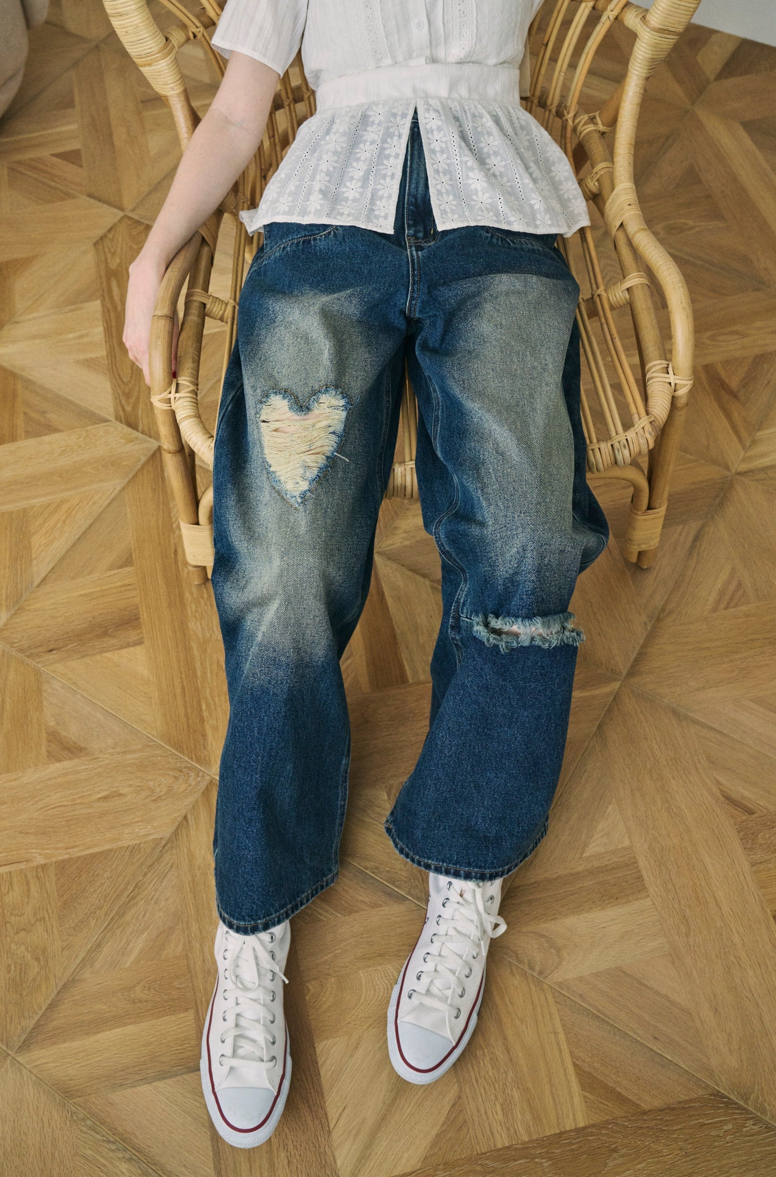 heart damage denim – idem