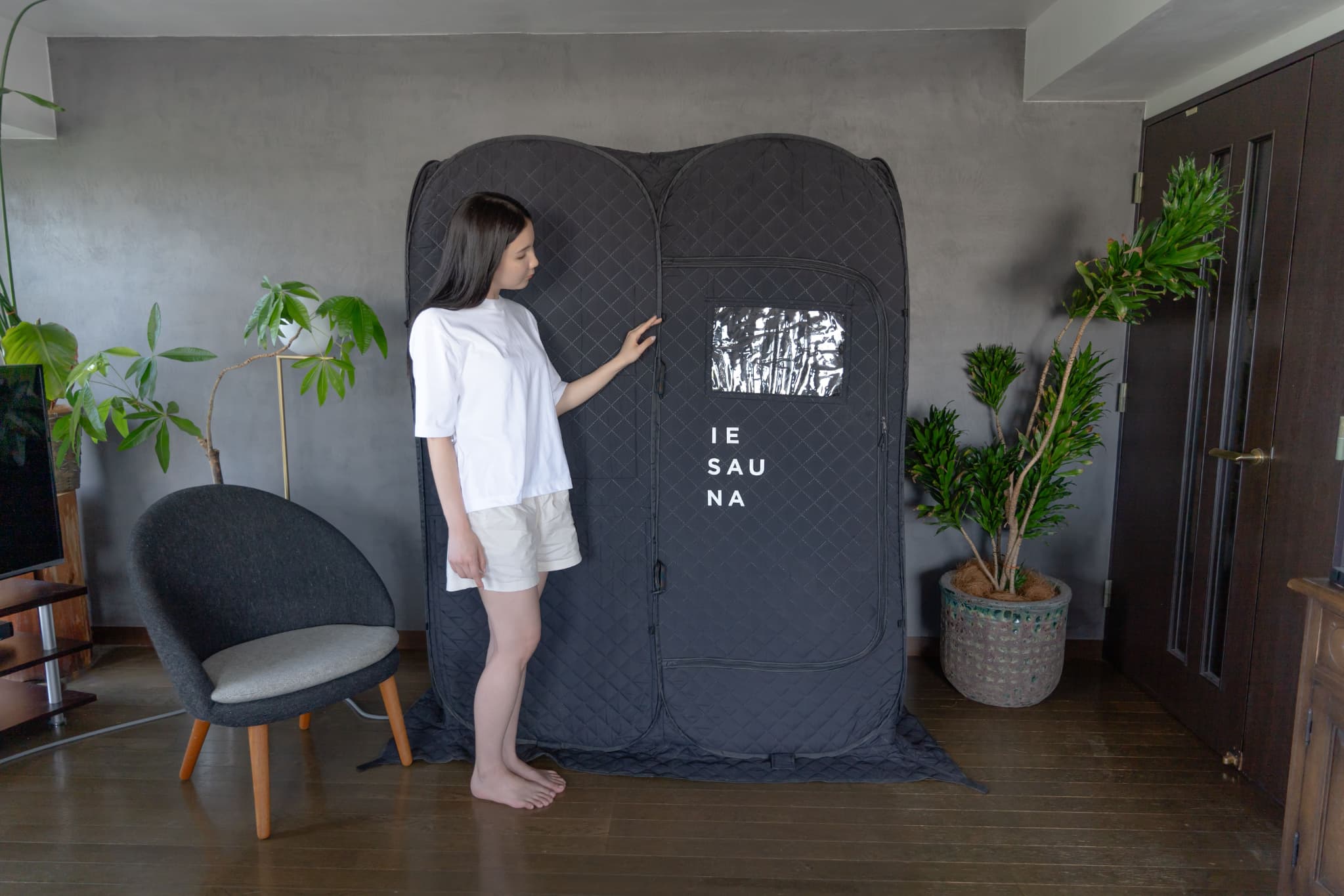 IRORI Set 国産サウナ用電気ストーブ (レンタル) – 自宅・家庭用サウナ