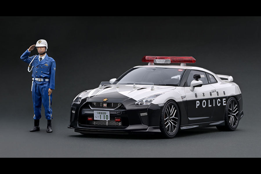 IG2124 1/18 Nissan GT-R (R35) 2018 栃木県警察高速道路交通警察隊<br
