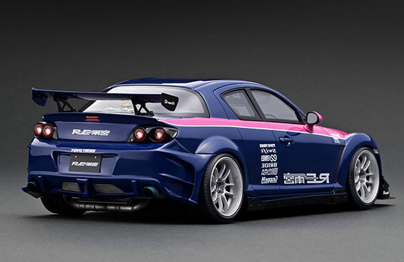 IG3181 1/18 Mazda RX-8 (SE3P) RE Amemiya Blue/Pink | LINE UP