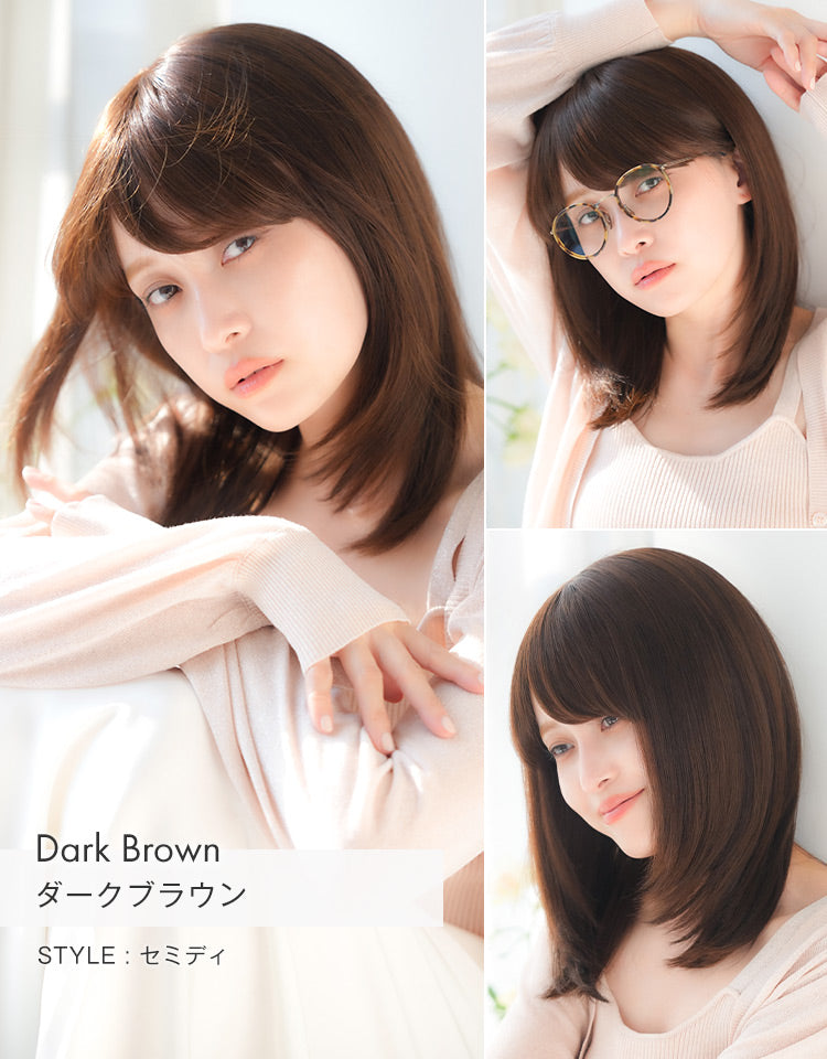 マシンメイド人毛100% ショート/シルエットボブ/セミディ｜リネアストリア