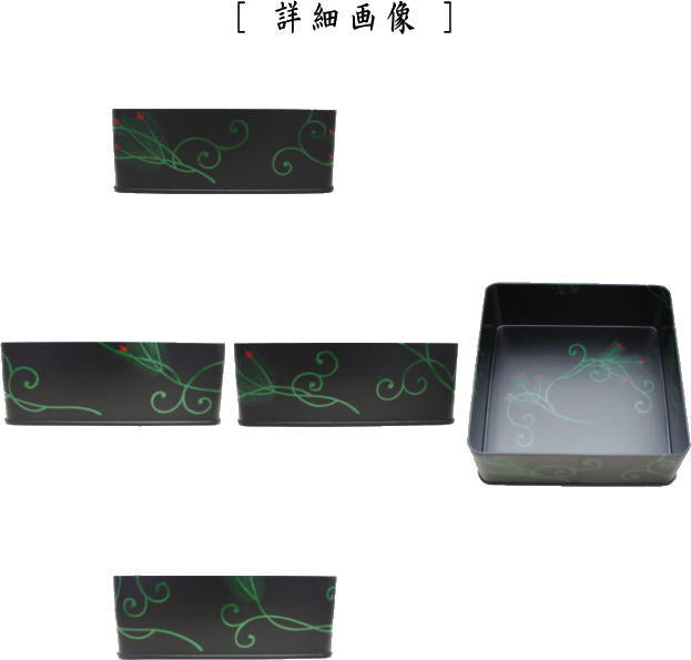 茶器/茶道具 炭道具】 炭斗（炭取り） 一閑 神折敷 松唐草 淡々斎好