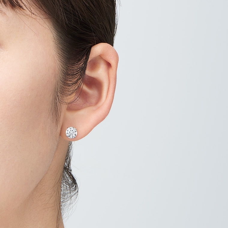 S001 ラボグロウンダイヤモンド/ピアス/1.00ct(プラチナ): SHINCA