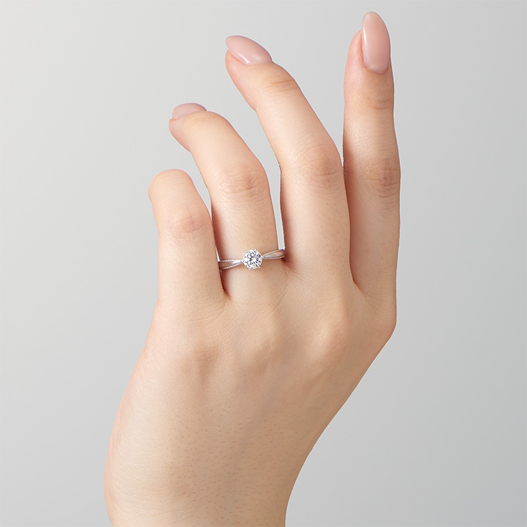 しずく/0.20ct]Ptダイヤモンド/リング(プラチナ): ICHAROI | IMAYO