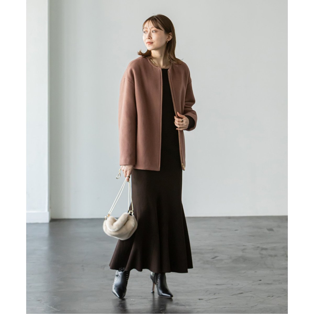 追加》MTRカラーレスジップショートコート | ノーブル(Noble) | マルイ