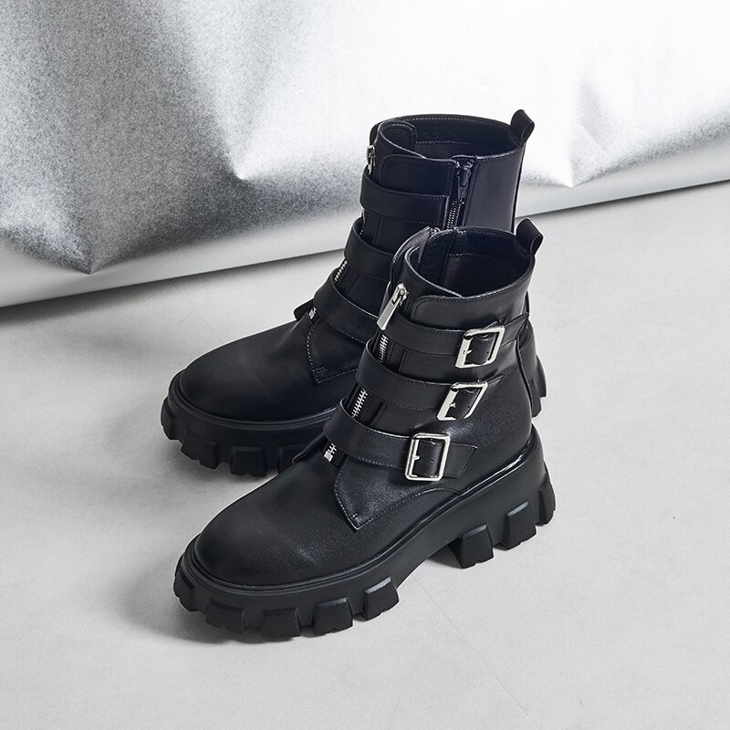 ジップデザインベルトバックルブーツ/41417 | オリエンタル