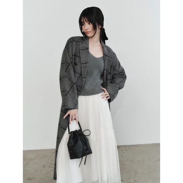 ウールリバーダブルブレストチェスターコート | フレイ アイディー