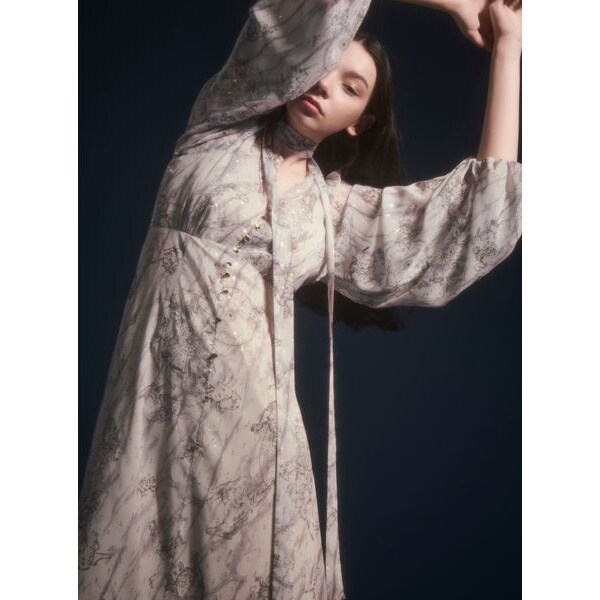 ホロスコーププリントリボンタイワンピース | フレイ アイディー(FRAY