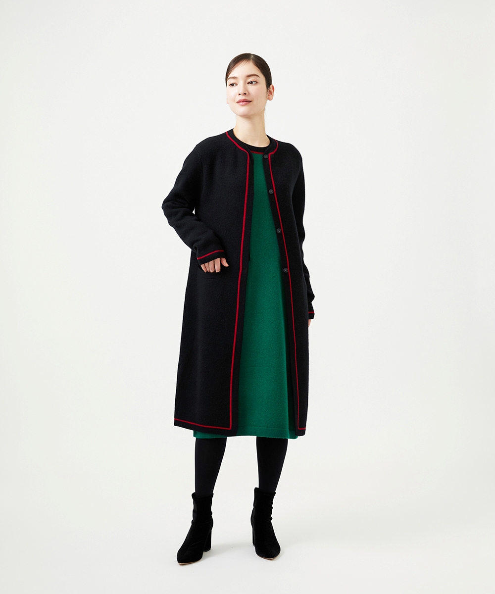 セール】 マルチカラーブロックドレス （ロング・マキシ丈ワンピース