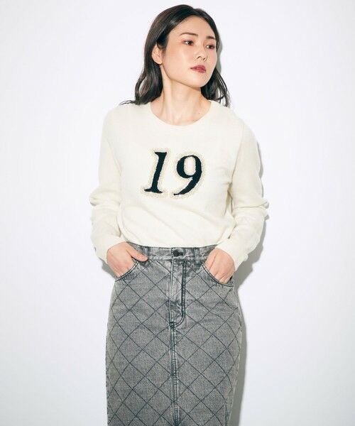 ナンバーモチーフニットトップ （ニット・セーター）｜GRACE