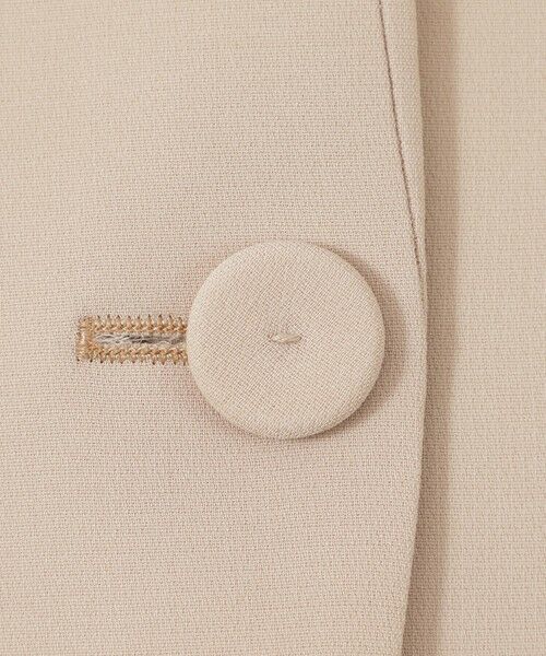 セール】 コンパクトダブルクロス ノーカラージャケット （ノーカラー